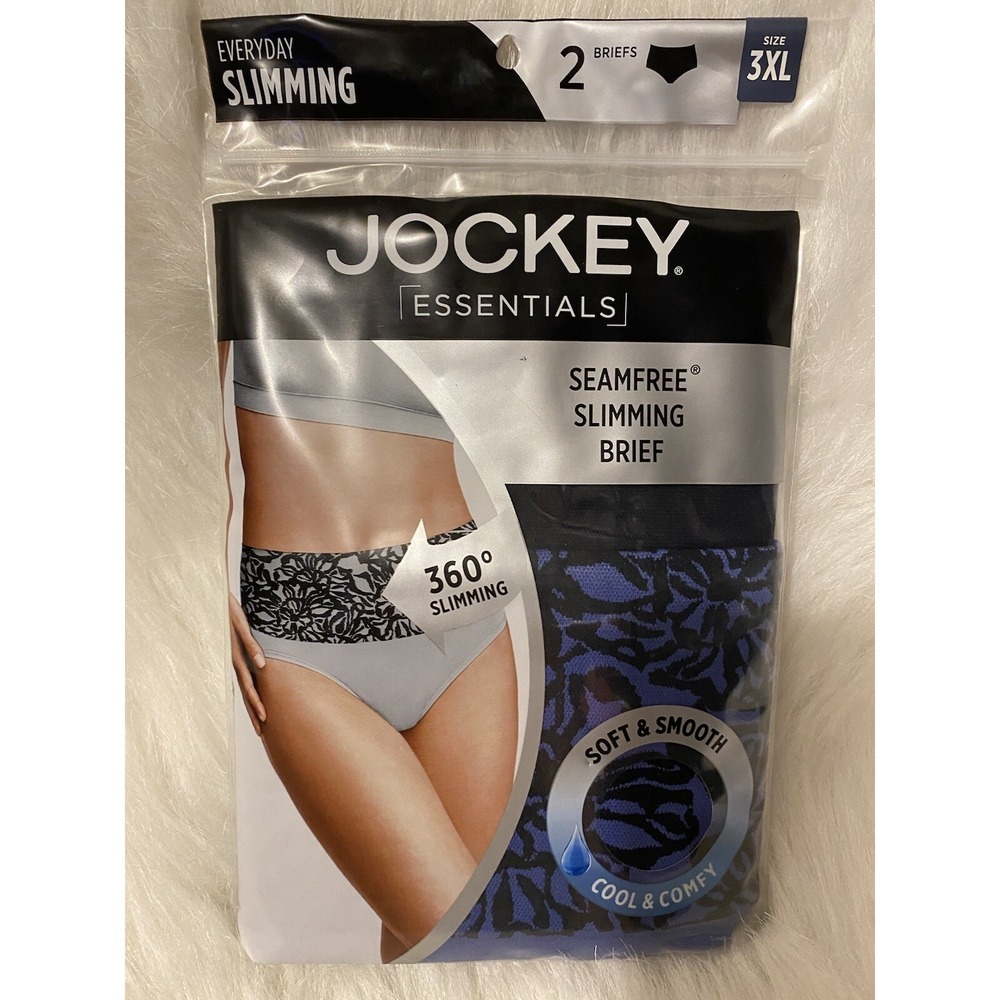 Jockey Everyday Slimming Shapewear Womens Size 3XL Soft Seamfree 2 Pack Briefs